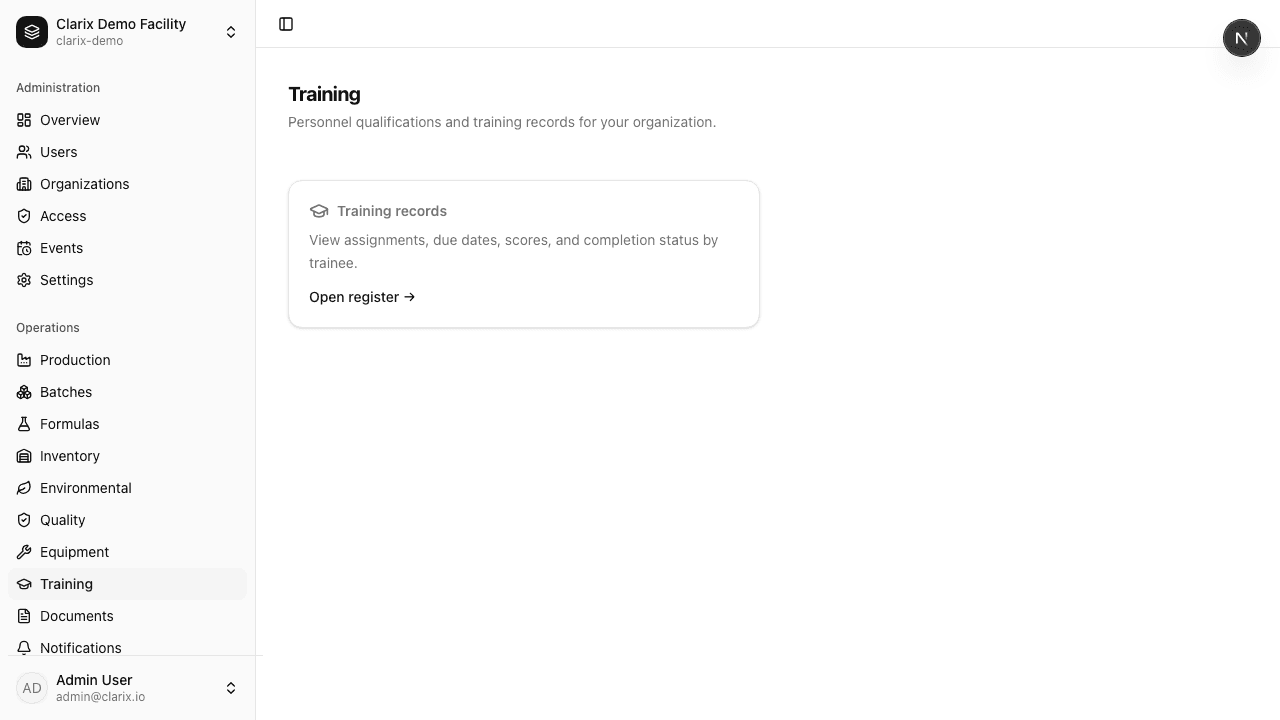 Training