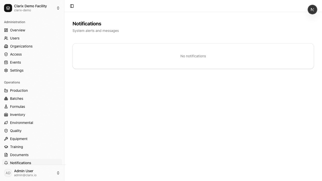 Notifications
